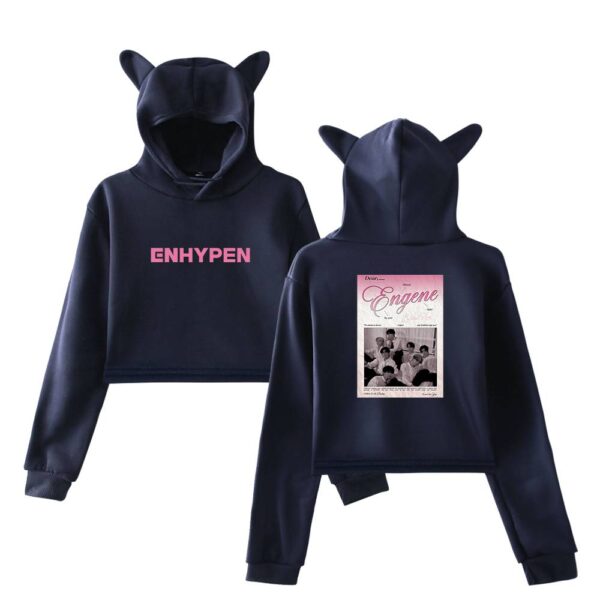 Enhypen Cropped Hoodie #1 - Image 3