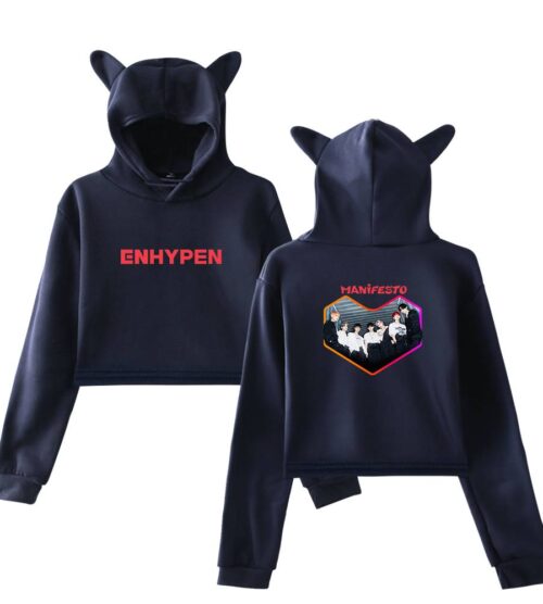 Enhypen Cropped Hoodie #2