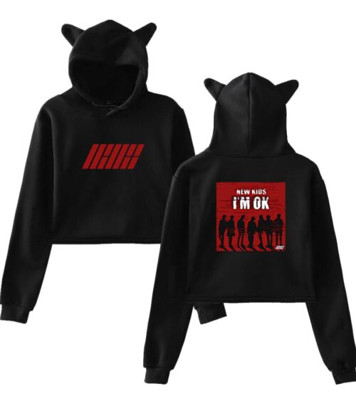 iKon Cropped Hoodie #4