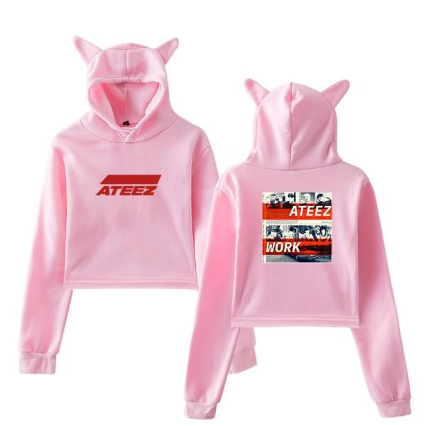 Ateez Cropped Hoodie #8 - Image 5