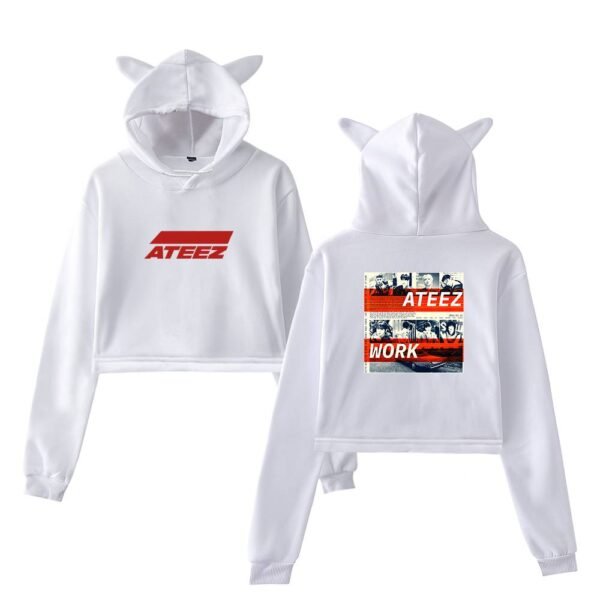 Ateez Cropped Hoodie #8 - Image 2
