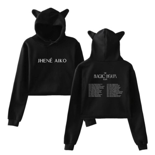 Jhene Aiko Cropped Hoodie #2