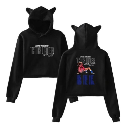 Tate McRae Think Later World Tour Cropped Hoodie #1