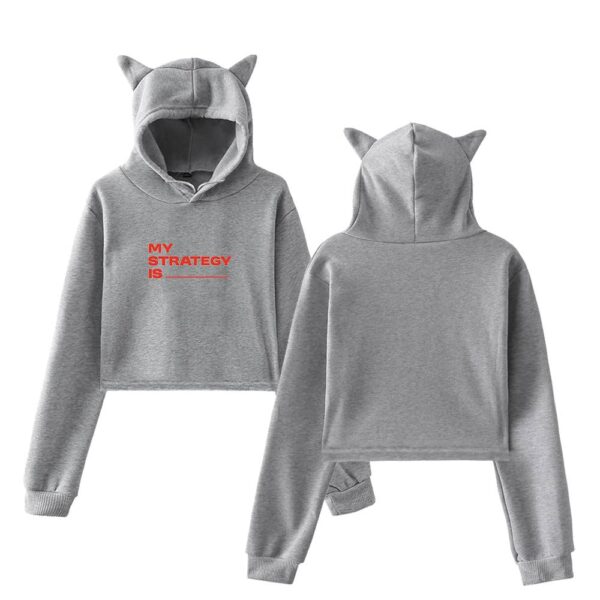 Twice Strategy Cropped Hoodie #1 - Image 4