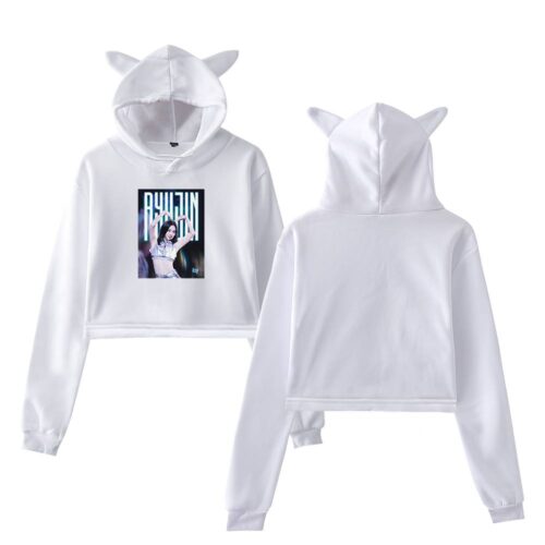 Ryujin Itzy Cropped Hoodie #4