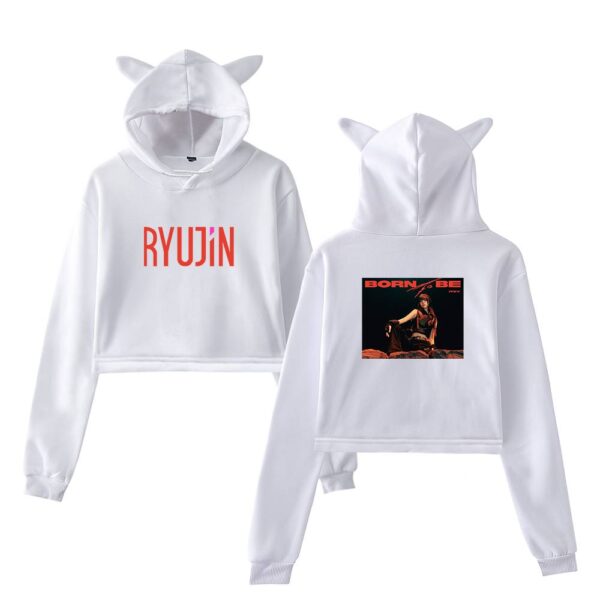 Ryujin Itzy Cropped Hoodie #3 - Image 3