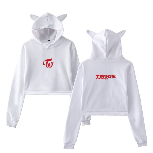 Twice Strategy Cropped Hoodie #3 - Image 3