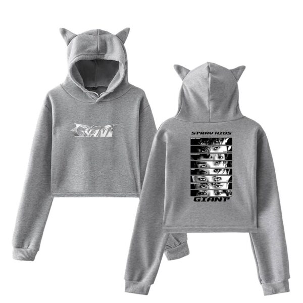 Stray Kids Giant Cropped Hoodie #2 - Image 4