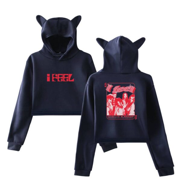 Gidle "I Feel" Cropped Hoodie #4 - Image 3