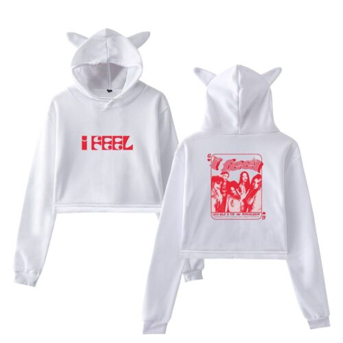 Gidle “I Feel” Cropped Hoodie #4