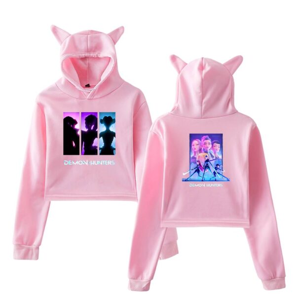Demon Hunters Cropped Hoodie #7 - Image 5