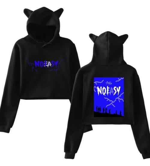 Stray Kids No Easy Cropped Hoodie #1