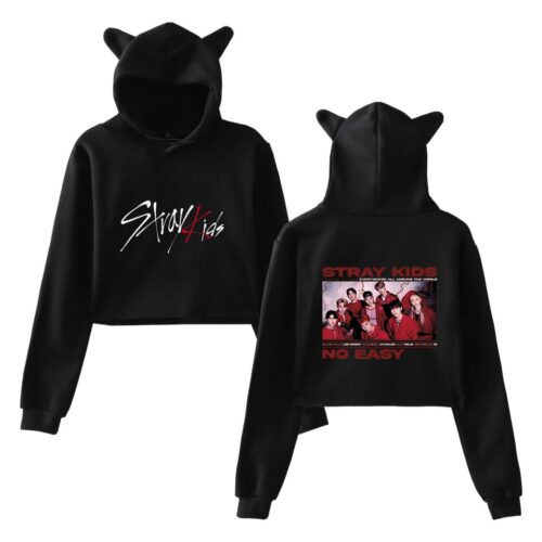 Stray Kids No Easy Cropped Hoodie #2
