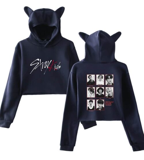 Stray Kids No Easy Cropped Hoodie #3