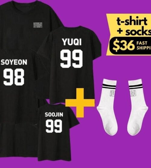 Gidle T-Shirt (G)I-DLE #5 + Socks