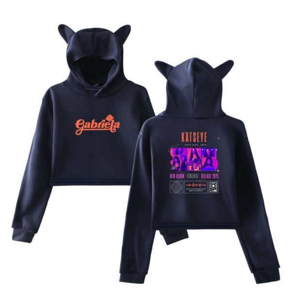 Katseye Cropped Hoodie #8 - Image 4
