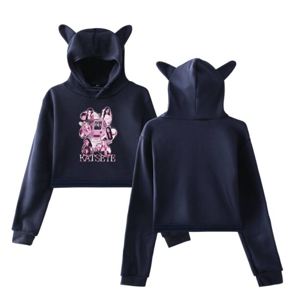 Katseye Cropped Hoodie #6 - Image 3