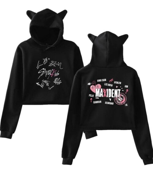 Stray Kids Maxident Cropped Hoodie #1