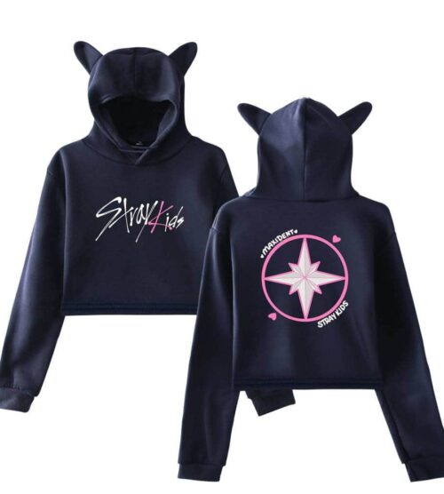 Stray Kids Maxident Cropped Hoodie #3
