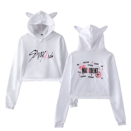Stray Kids Maxident Cropped Hoodie #5