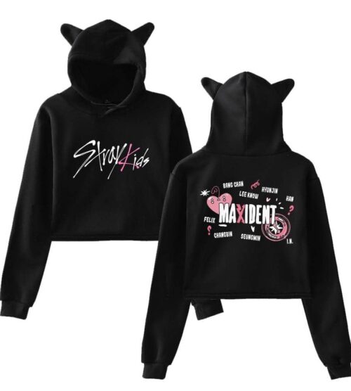 Stray Kids Maxident Cropped Hoodie #5