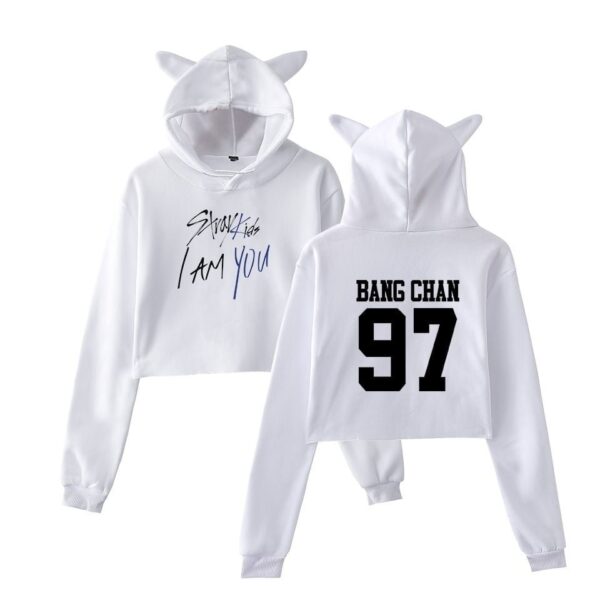 Stray Kids Cropped Hoodie #1 - Image 3