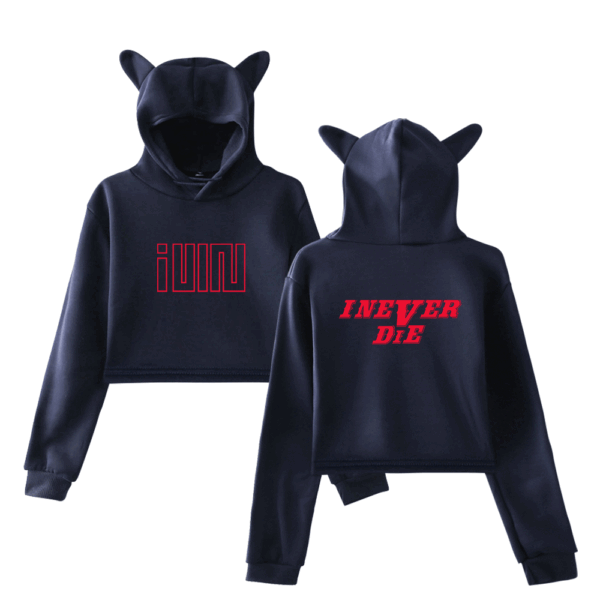 Gidle I Never Die Cropped Hoodie (G)I-DLE #3 - Image 3