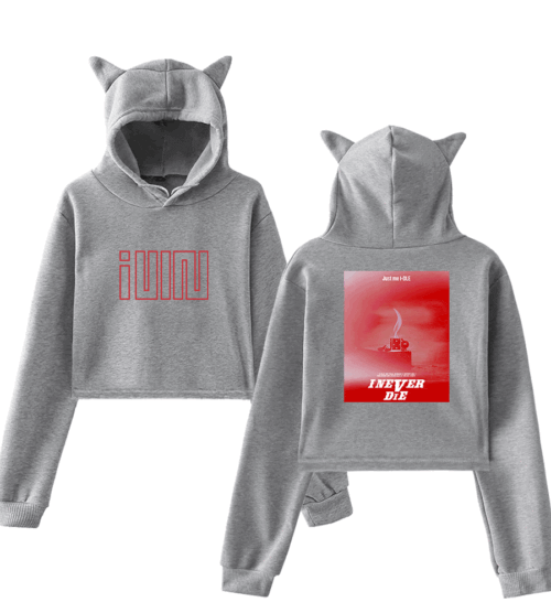 Gidle I Never Die Cropped Hoodie (G)I-DLE #5