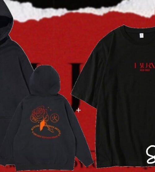 Gidle I Burn Hoodie + T-Shirt Pack