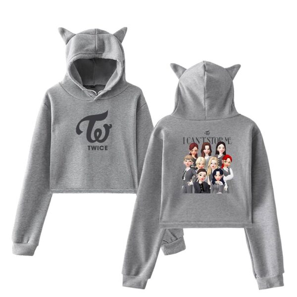 Twice Zepeto Cropped Hoodie #2 - Image 4