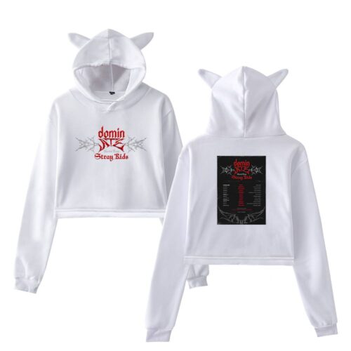 Stray Kids Dominate World Tour Cropped Hoodie #4