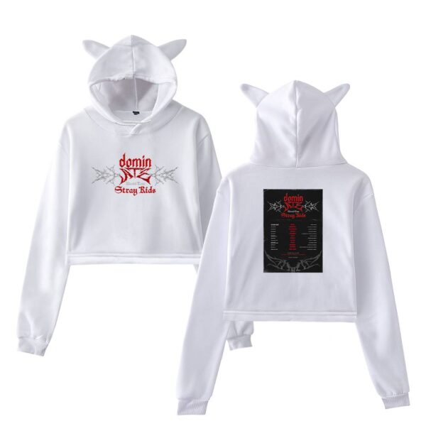 Stray Kids Dominate World Tour Cropped Hoodie #4 - Image 2