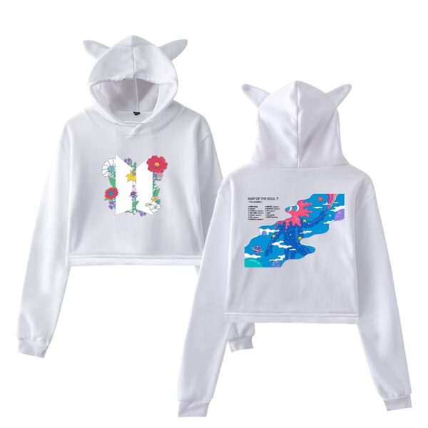 BTS Cropped Hoodie #2 - Image 3