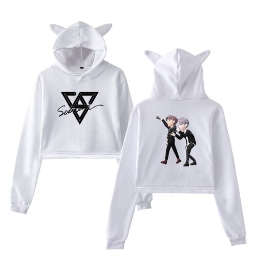 Seventeen Cropped Hoodie #4