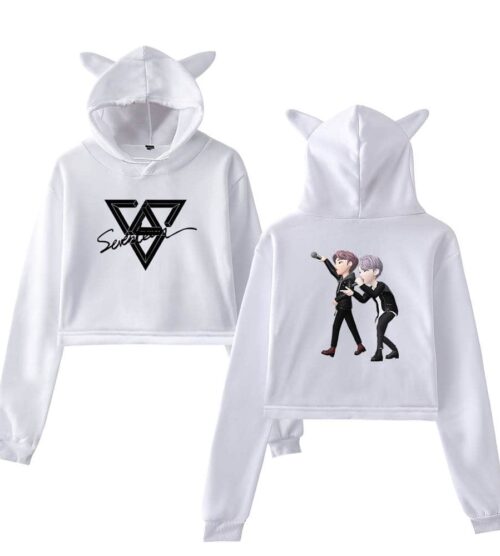 Seventeen Cropped Hoodie #4