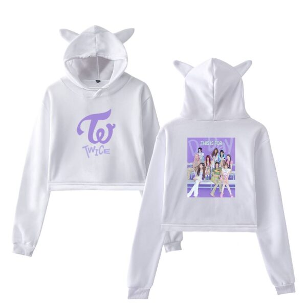 Twice This Is For Cropped Hoodie #3 - Image 3