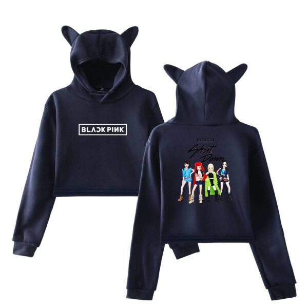 Blackpink Zepeto Cropped Hoodie #1 - Image 3