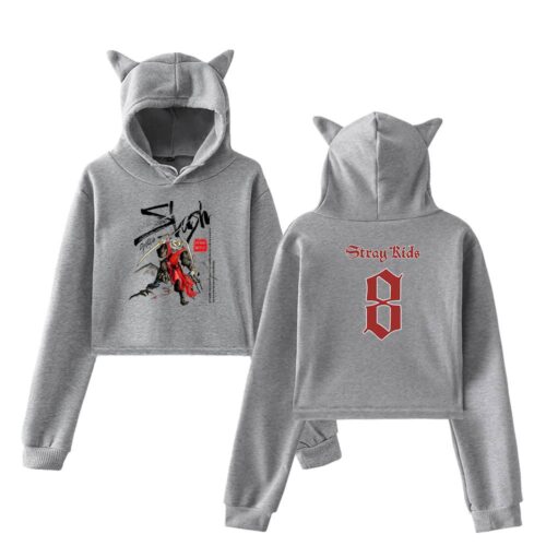 Stray Kids Dominate World Tour Cropped Hoodie #3