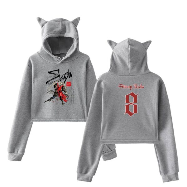 Stray Kids Dominate World Tour Cropped Hoodie #3