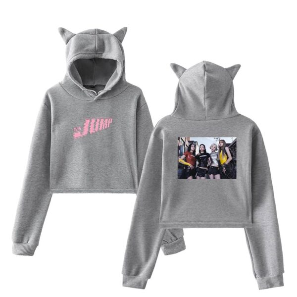 Blackpink Jump Cropped Hoodie #1 - Image 4