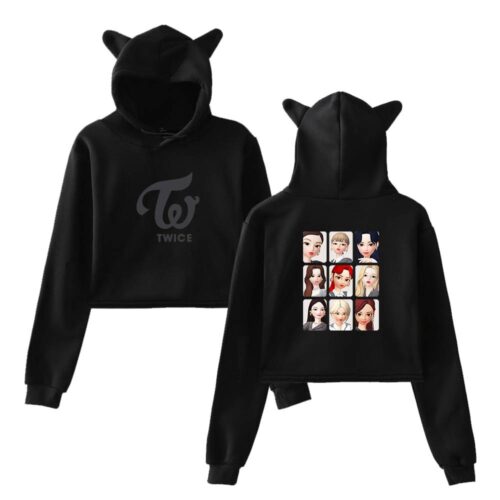 Twice Zepeto Cropped Hoodie #1