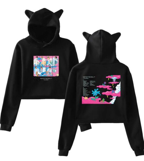 BTS Cropped Hoodie #3