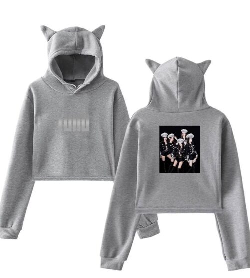 Gidle Cropped Hoodie #12
