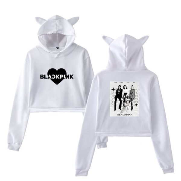 Blackpink Cropped Hoodie #2 - Image 3
