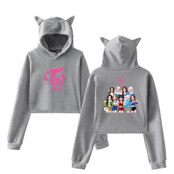 Twice Zepeto Cropped Hoodie #4 - Image 4