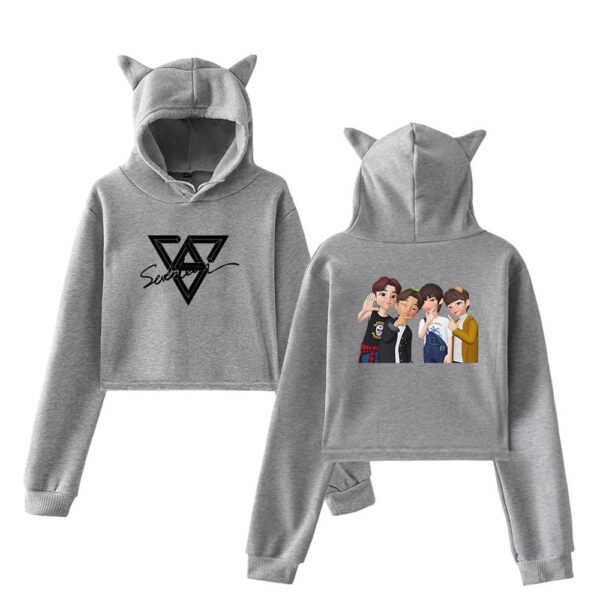 Seventeen Cropped Hoodie #1 - Image 4