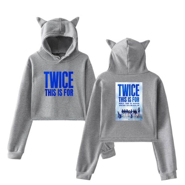 Twice This Is For Cropped Hoodie #1 - Image 4