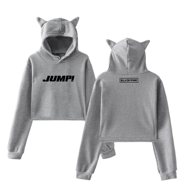 Blackpink Jump Cropped Hoodie #4 - Image 4