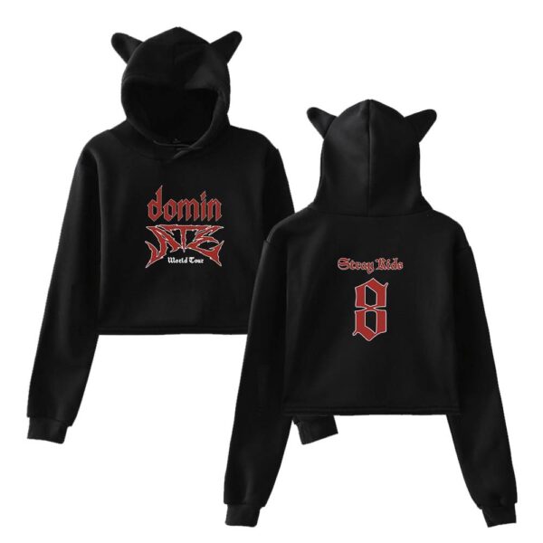 Stray Kids Dominate World Tour Cropped Hoodie #1 - Image 2
