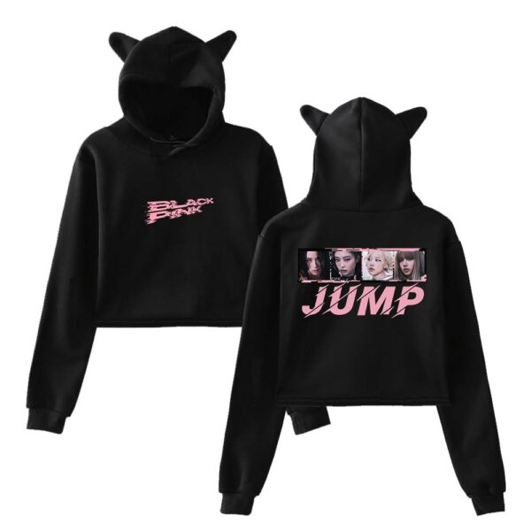 Blackpink Jump Cropped Hoodie #2 - Image 2